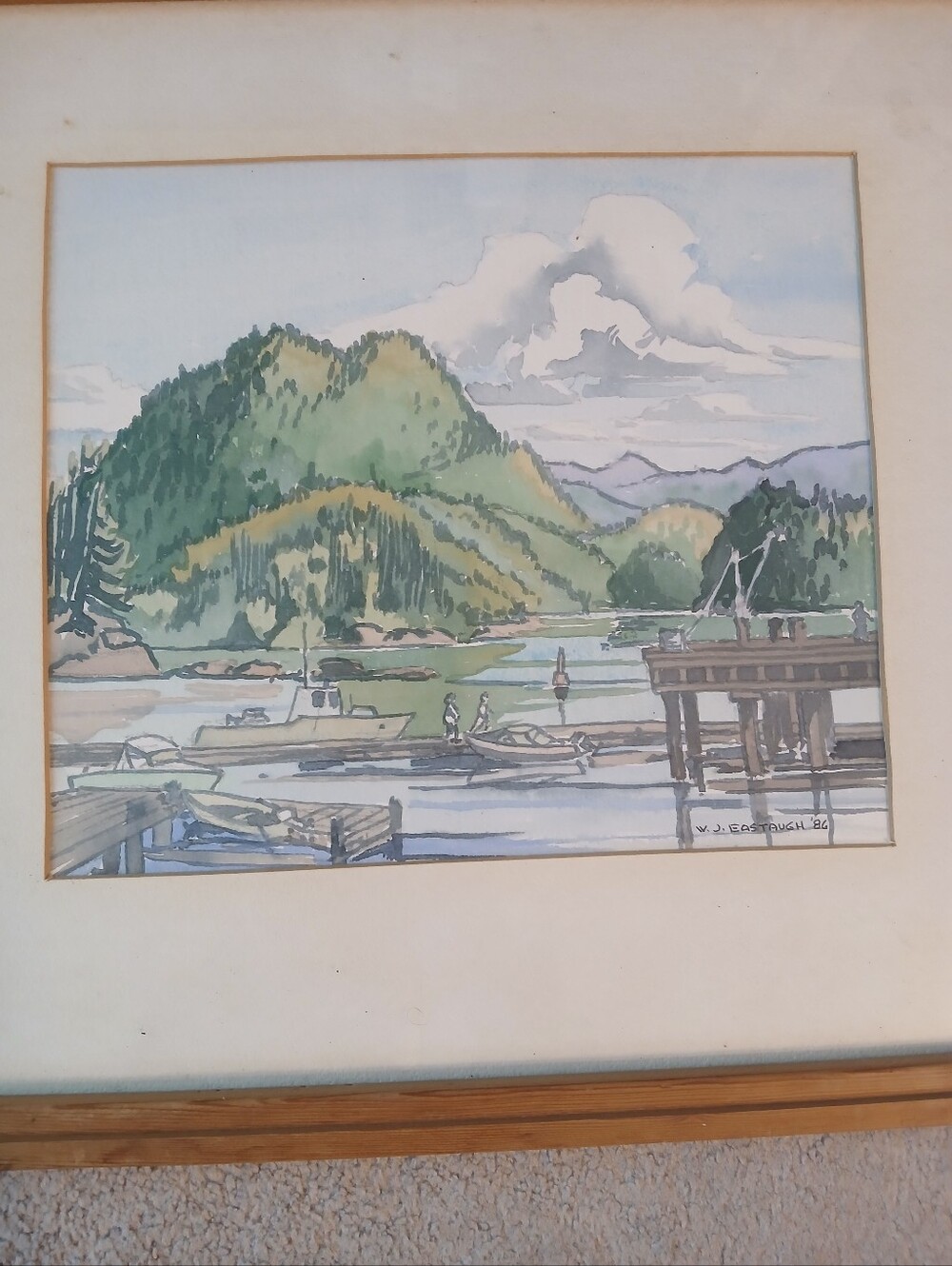 Vintage Signed Jack Eastaugh Painting - Picture 3 of 5